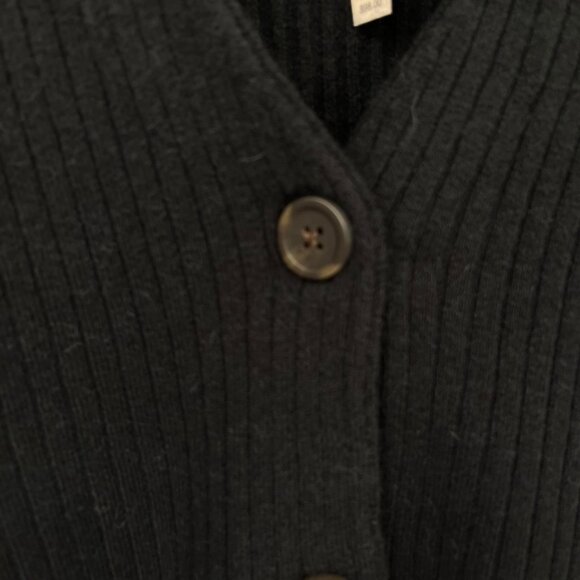 Madewell Cameron Ribbed Cardigan Size M Coziest Yarn Alpaca Wool Blend Sweater - Picture 3 of 11